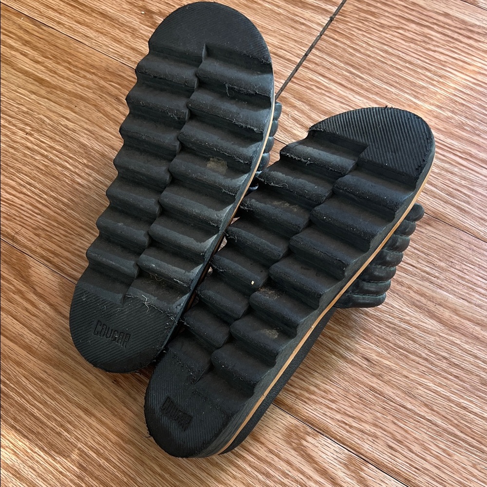 Cougar Black Slide Sandals - Picture 8 of 10